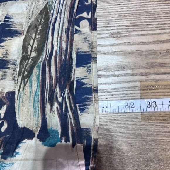 Robert Stock Mens Silk Short Sleeve Button Down Hawaiian Shirt Multi Size Medium - Picture 6 of 6